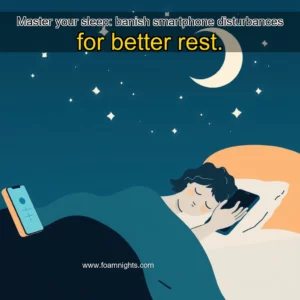Artistic representation for Master your sleep: banish smartphone disturbances for better rest.