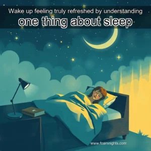 Artistic representation for Wake up feeling truly refreshed by understanding one thing about sleep