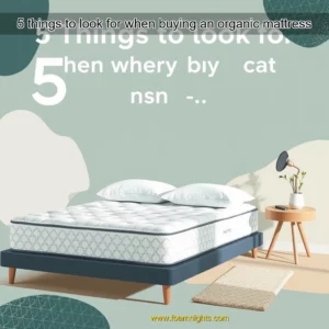 Artistic representation for 5 things to look for when buying an organic mattress