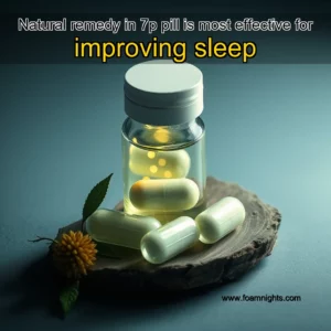 Artistic representation for Natural remedy in 7p pill is most effective for improving sleep