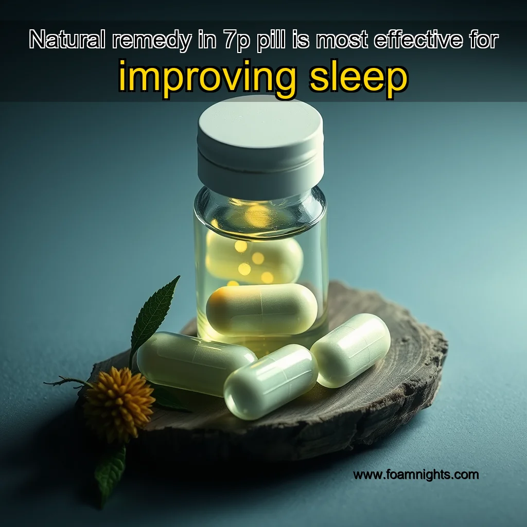 You are currently viewing Natural remedy in 7p pill is most effective for improving sleep