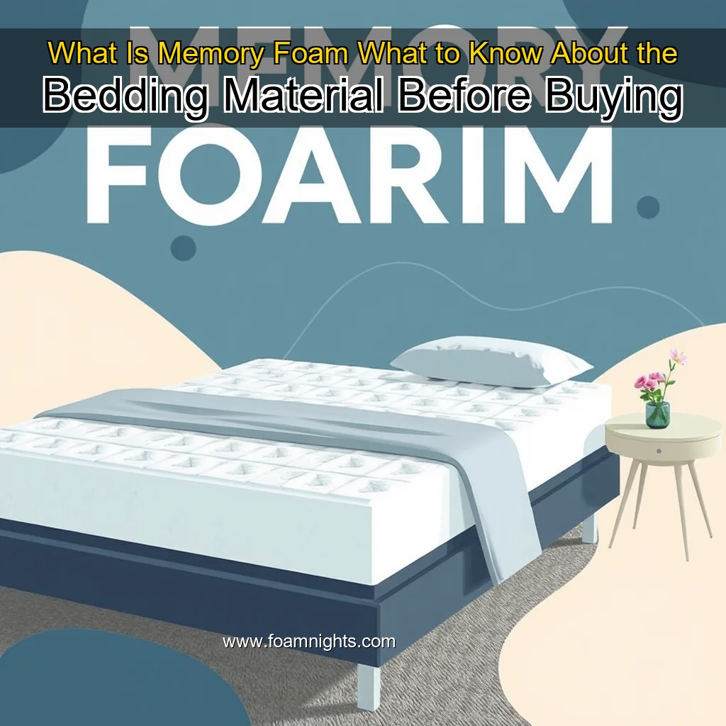 You are currently viewing What Is Memory Foam  What to Know About the Bedding Material Before Buying