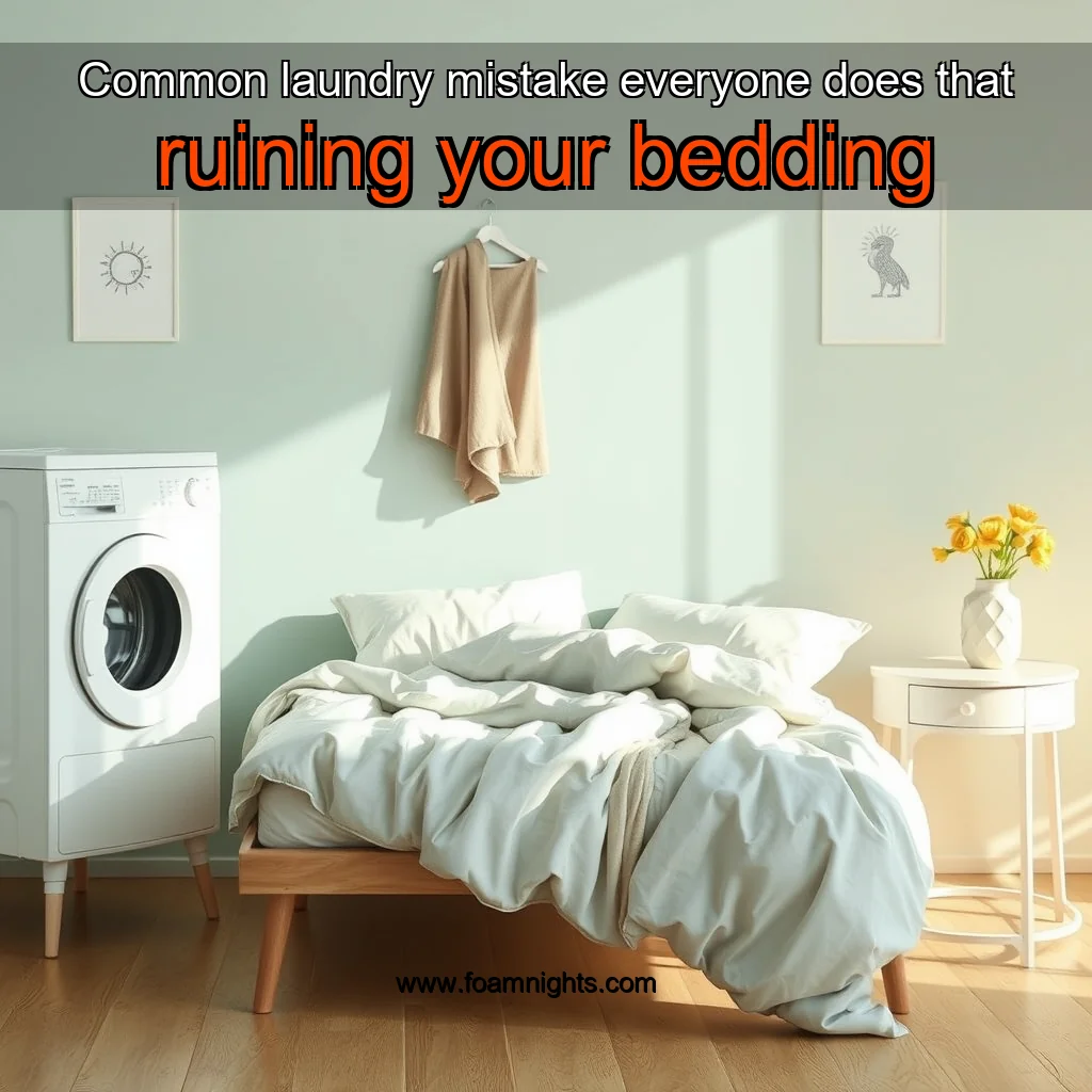 You are currently viewing Common laundry mistake everyone does that ruining your bedding