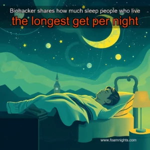 Artistic representation for Biohacker shares how much sleep people who live the longest get per night