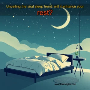 Artistic representation for Unveiling the viral sleep trend: will it enhance your rest?