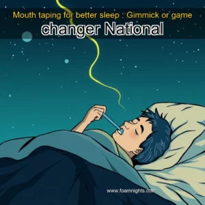 Artistic representation for Mouth taping for better sleep : Gimmick or game changer National