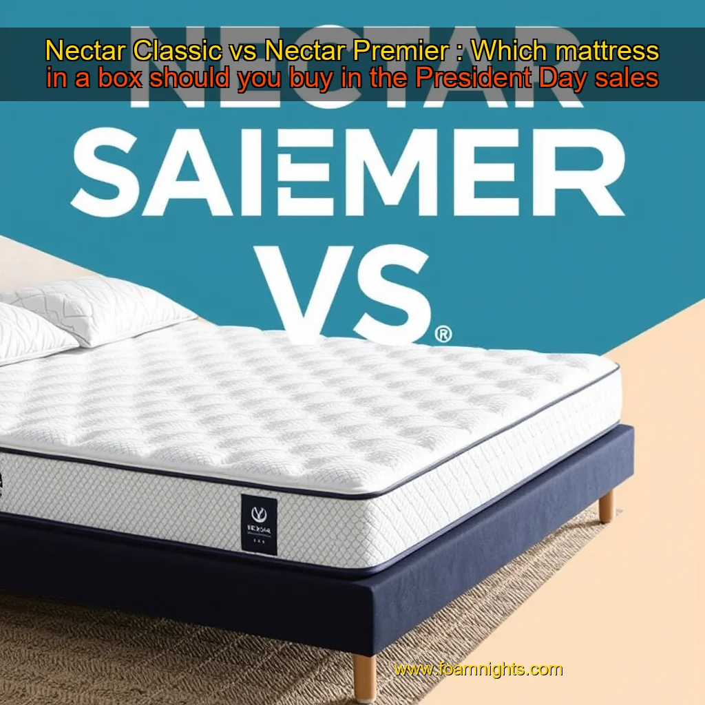 You are currently viewing Nectar Classic vs Nectar Premier : Which mattress in a box should you buy in the President Day sales