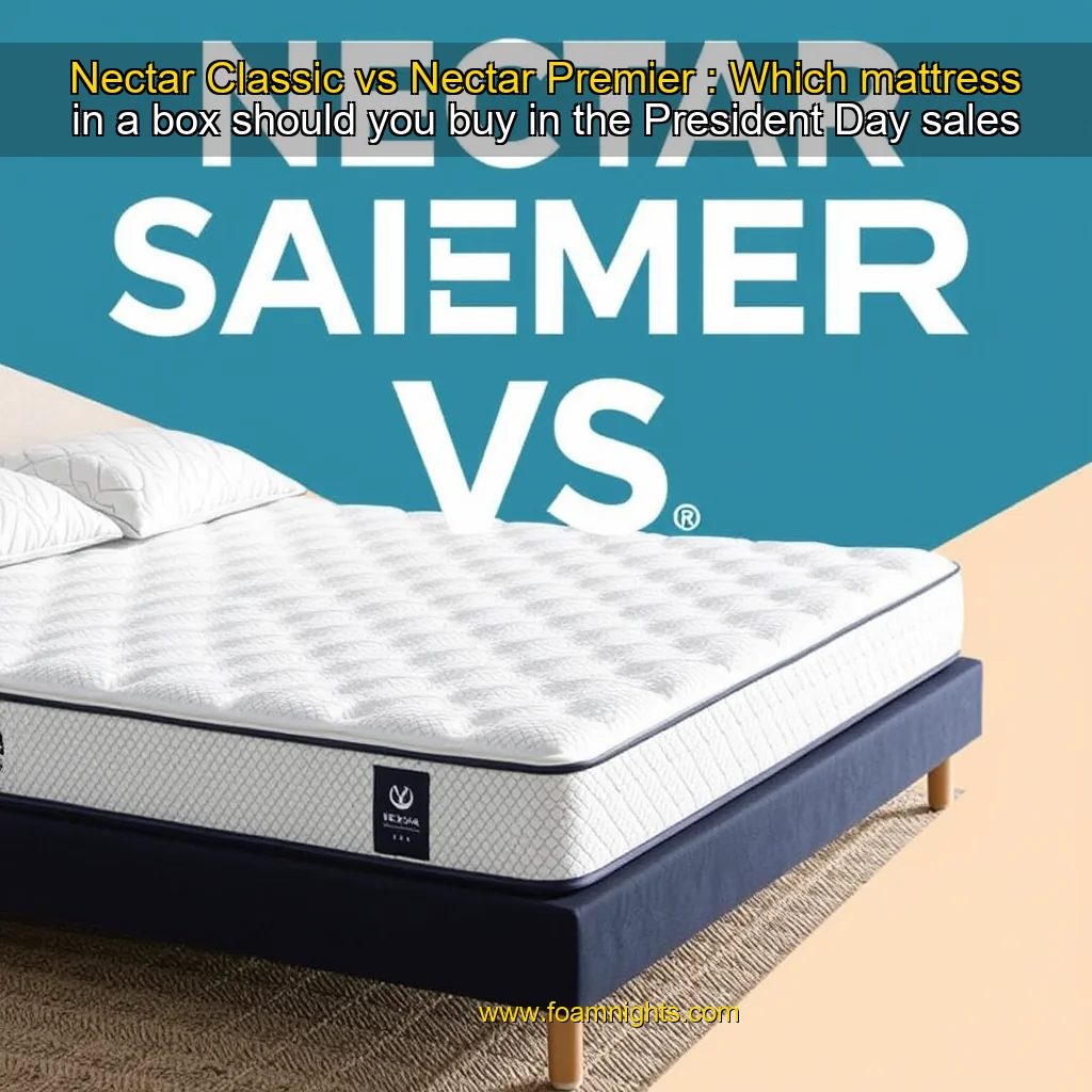 You are currently viewing Nectar Classic vs Nectar Premier : Which mattress in a box should you buy in the President Day sales