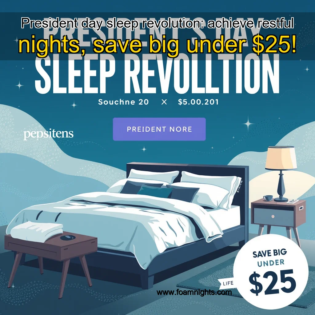 You are currently viewing President day sleep revolution: achieve restful nights, save big under $25!