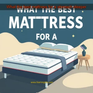 Artistic representation for What the best mattress for a stomach sleeper