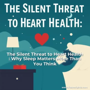 Artistic representation for The Silent Threat to Heart Health : Why Sleep Matters More Than You Think