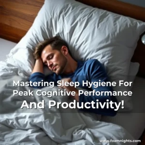 Artistic representation for Mastering Sleep Hygiene For Peak Cognitive Performance And Productivity!