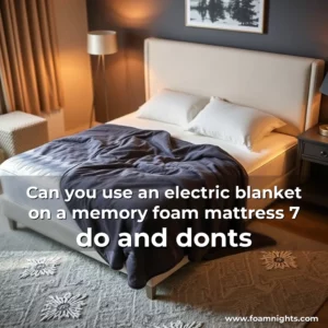 Artistic representation for Can you use an electric blanket on a memory foam mattress 7 do and donts