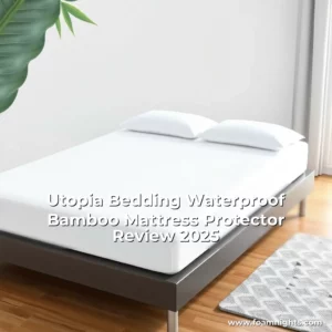 Artistic representation for Utopia Bedding Waterproof Bamboo Mattress Protector Review 2025