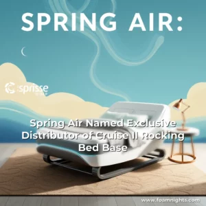Artistic representation for Spring Air Named Exclusive Distributor of Cruise II Rocking Bed Base