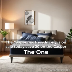 Artistic representation for The Casper mattress Id buy is on sale today save 20 on the Casper The One