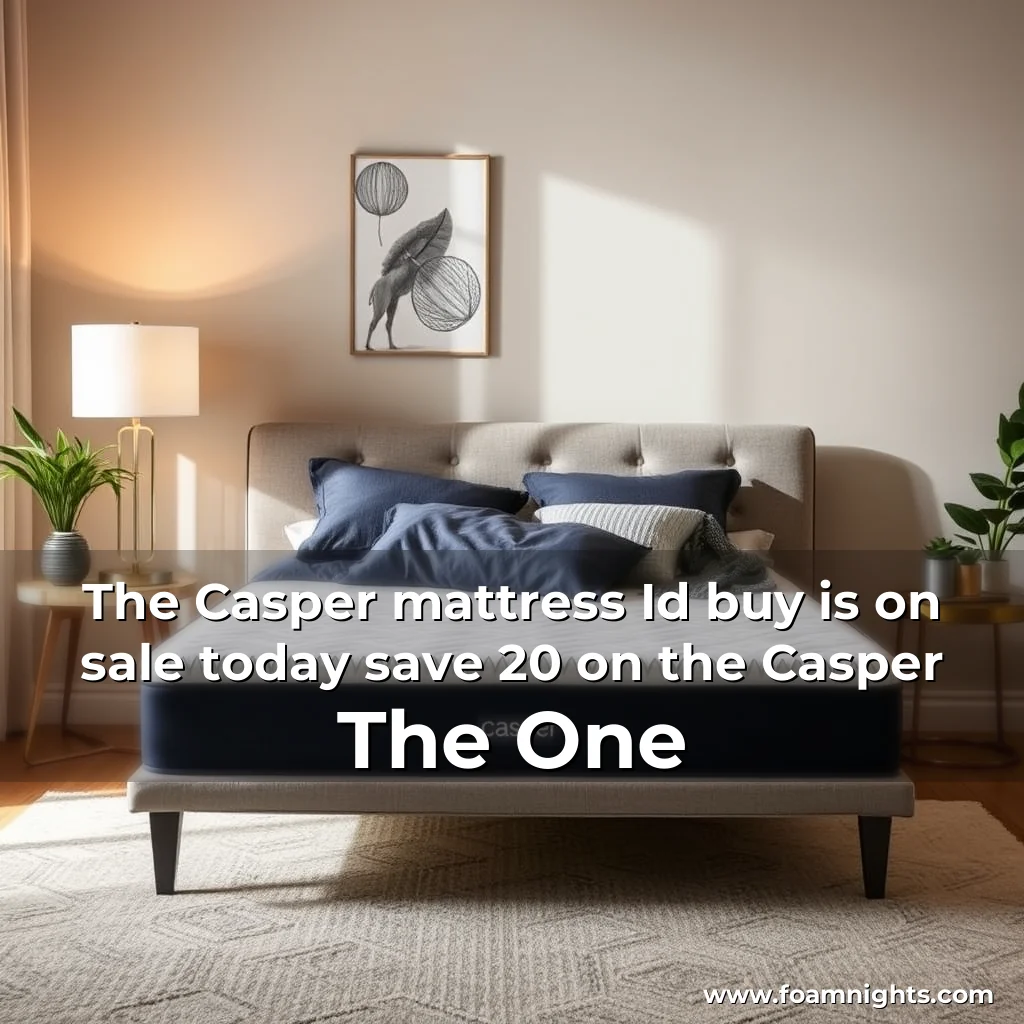 Read more about the article The Casper mattress Id buy is on sale today save 20  on the Casper The One
