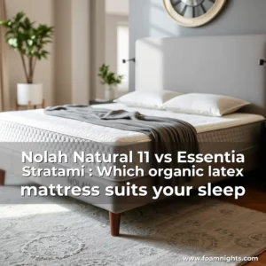 Artistic representation for Nolah Natural 11 vs Essentia Stratami : Which organic latex mattress suits your sleep