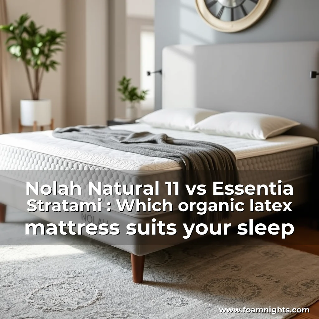 Read more about the article Nolah Natural 11 vs Essentia Stratami : Which organic latex mattress suits your sleep