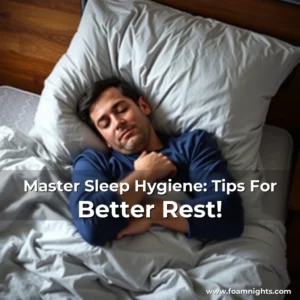 Artistic representation for Master Sleep Hygiene: Tips For Better Rest!