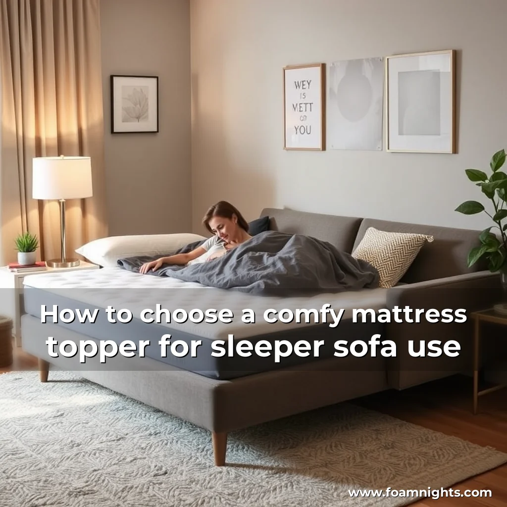 Read more about the article How to choose a comfy mattress topper for sleeper sofa use