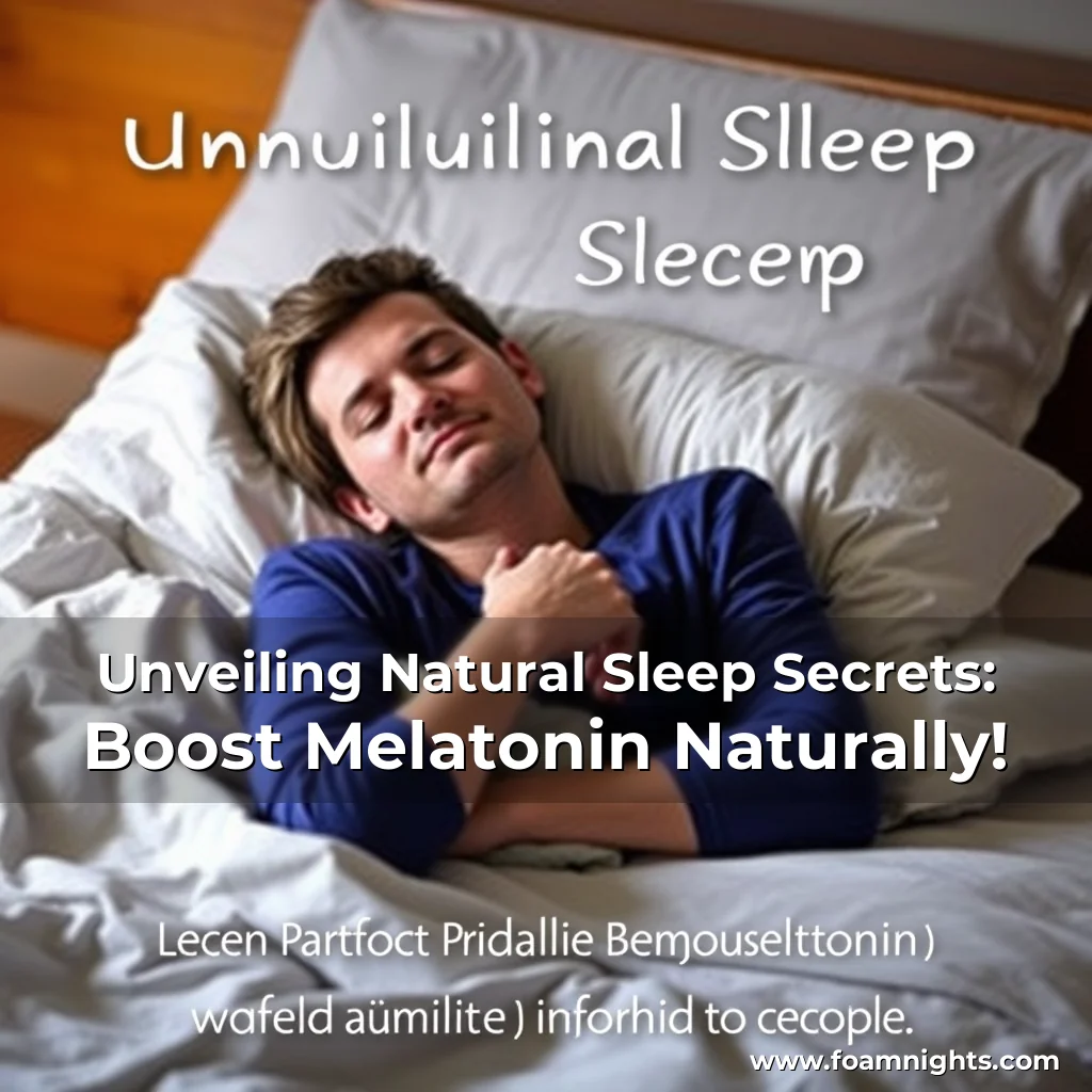 Read more about the article Unveiling Natural Sleep Secrets: Boost Melatonin Naturally!