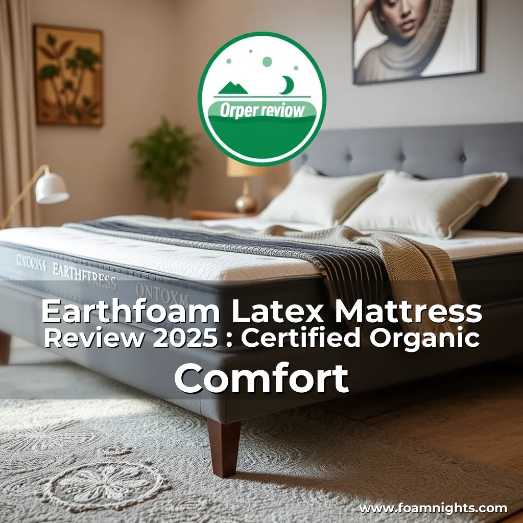 Read more about the article Earthfoam Latex Mattress Review 2025 : Certified Organic Comfort