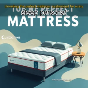 Artistic representation for Unveiling the perfect mattress: customized for every sleep persona!