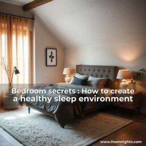 Artistic representation for Bedroom secrets : How to create a healthy sleep environment