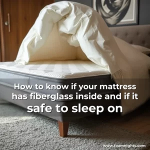Artistic representation for How to know if your mattress has fiberglass inside and if it safe to sleep on