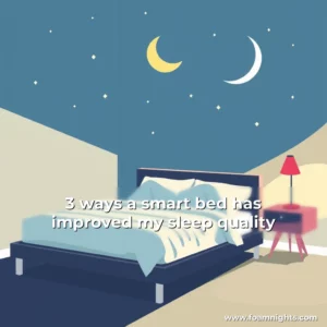 Artistic representation for 3 ways a smart bed has improved my sleep quality