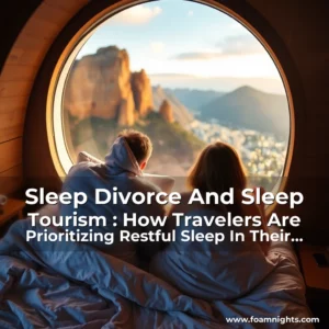Artistic representation for Sleep Divorce And Sleep Tourism : How Travelers Are Prioritizing Restful Sleep In Their Destinations!