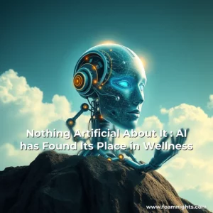 Artistic representation for Nothing Artificial About It : AI has Found Its Place in Wellness