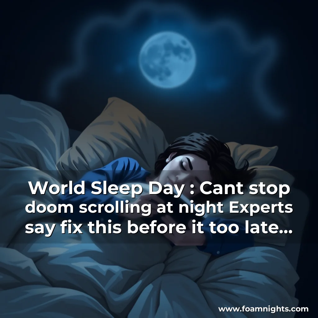 You are currently viewing World Sleep Day : Cant stop doom  scrolling at night  Experts say fix this before it too late check out simple tips for better sleep