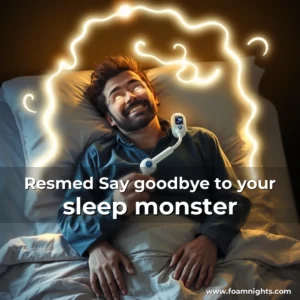 Artistic representation for Resmed Say goodbye to your sleep monster