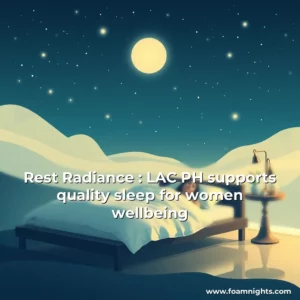 Artistic representation for Rest Radiance : LAC PH supports quality sleep for women wellbeing