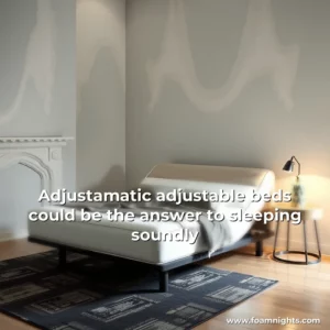 Artistic representation for Adjustamatic adjustable beds could be the answer to sleeping soundly