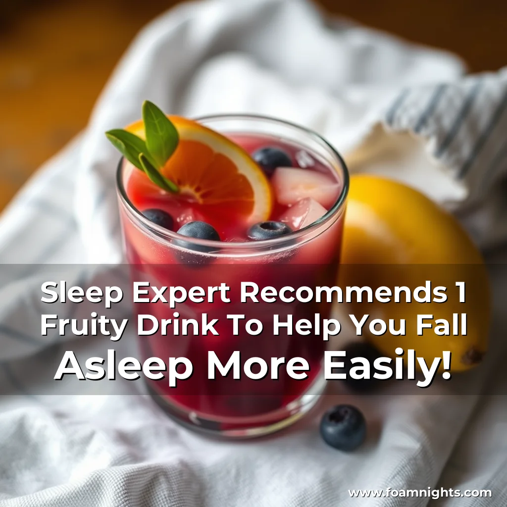 Read more about the article Sleep Expert Recommends 1 Fruity Drink To Help You Fall Asleep More Easily!
