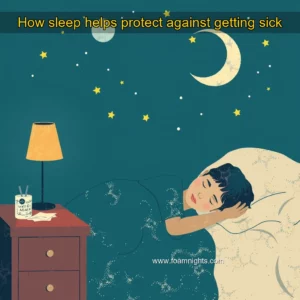 Artistic representation for How sleep helps protect against getting sick