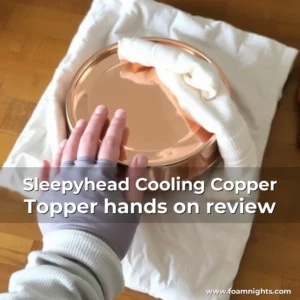 Artistic representation for Sleepyhead Cooling Copper Topper hands on review