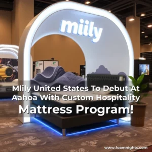 Artistic representation for Mlily United States To Debut At Aahoa With Custom Hospitality Mattress Program!