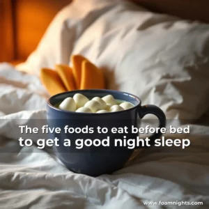 Artistic representation for The five foods to eat before bed to get a good night sleep