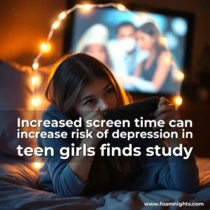 Artistic representation for Increased screen time can increase risk of depression in teen girls finds study