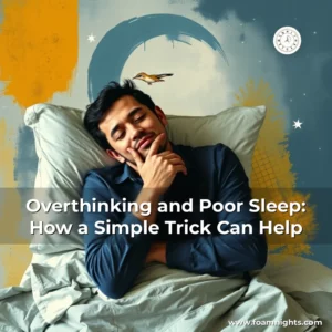 Artistic representation for Overthinking and Poor Sleep: How a Simple Trick Can Help