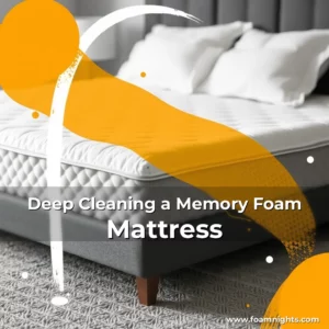 Artistic representation for Deep Cleaning a Memory Foam Mattress