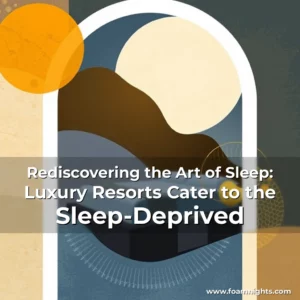 Artistic representation for Rediscovering the Art of Sleep: Luxury Resorts Cater to the Sleep-Deprived