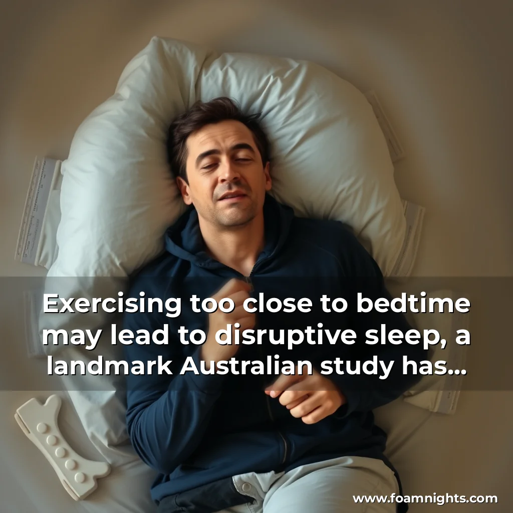 You are currently viewing Exercising too close to bedtime may lead to disruptive sleep, a landmark Australian study has found.