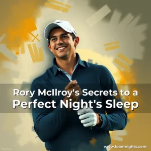 Artistic representation for Rory McIlroy's Secrets to a Perfect Night's Sleep