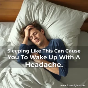 Artistic representation for Sleeping Like This Can Cause You To Wake Up With A Headache.