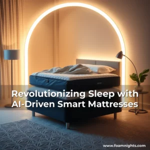 Artistic representation for Revolutionizing Sleep with AI-Driven Smart Mattresses